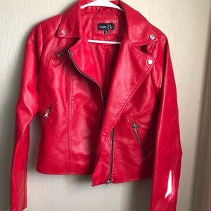 Red faux leather Jacket